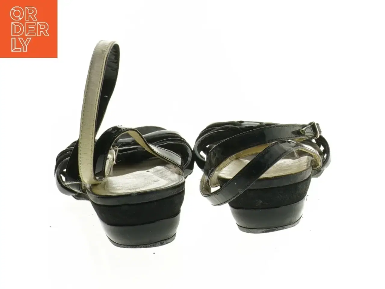 Billede 3 - Brugte sorte sandaler fra Enzo Di Liena (str. 5,5)