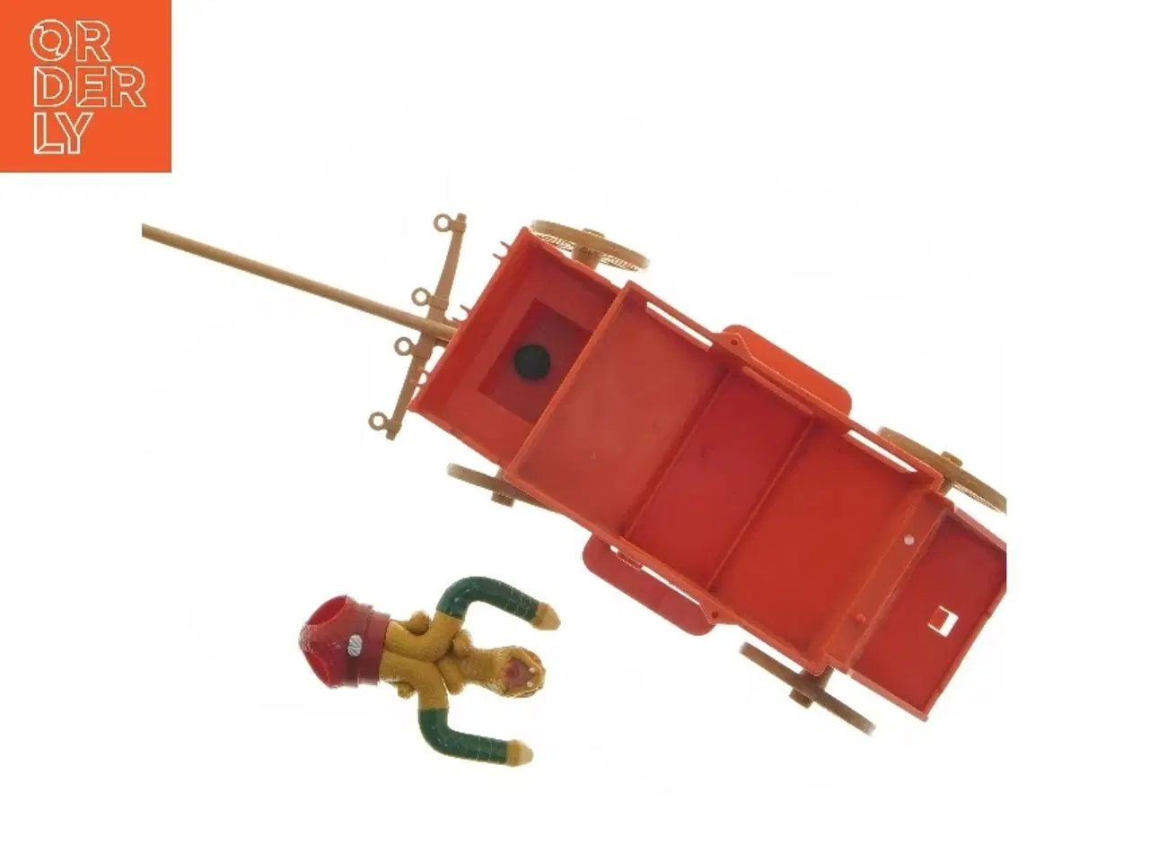 Billede 3 - Legetøjsdiligence med figurer (str. 11x10x20 cm)