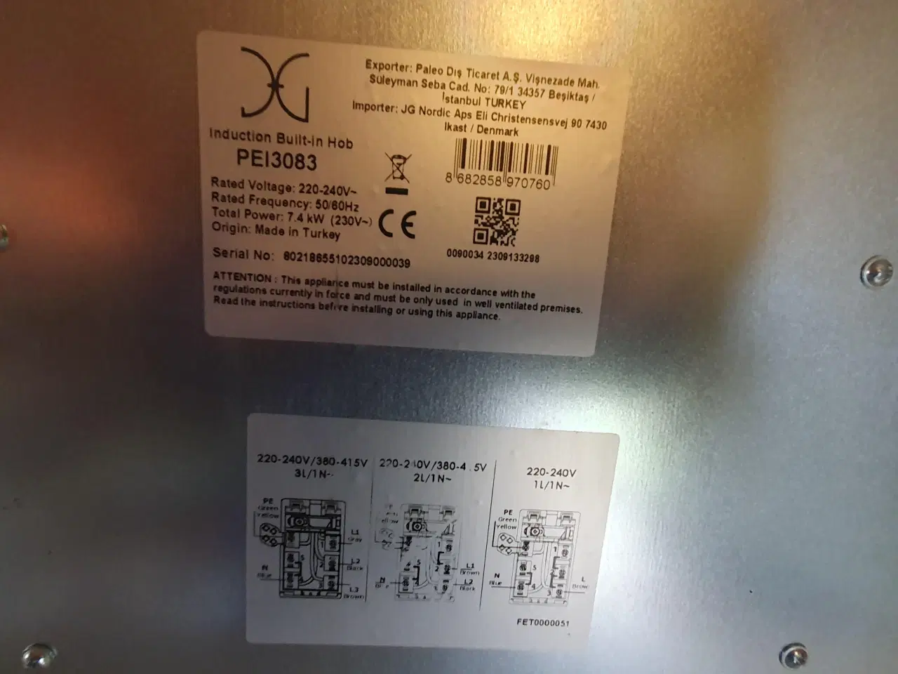 Billede 2 - Induktionskogeplade 80 cm bortgives