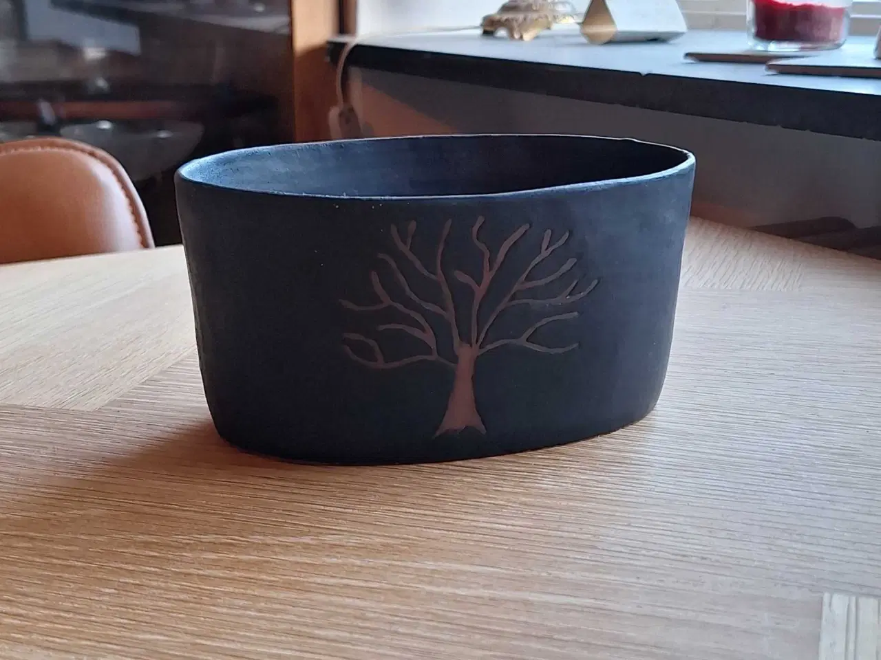 Billede 1 - Oval keramik skål 