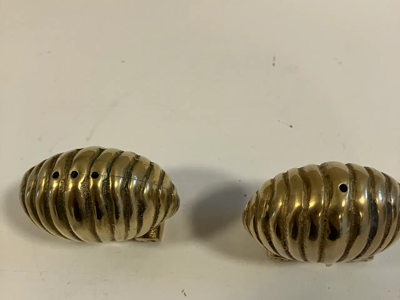 Billede 2 - Vintage salt og peber i messing