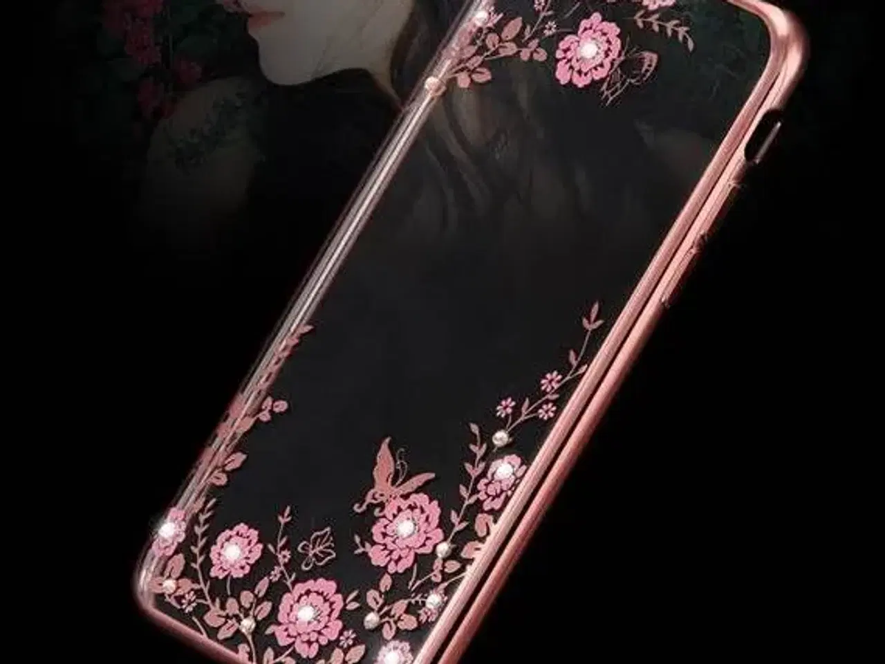 Billede 1 - Rosaguld silikone cover med similisten til iPhone 