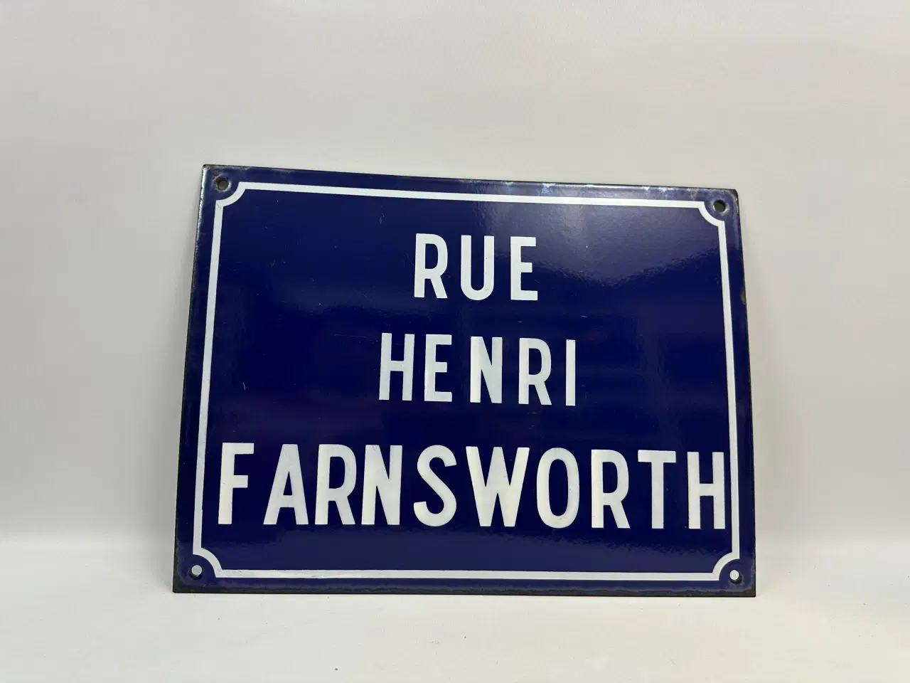 Billede 2 - Vintage emaljeskilt / vejskilt (fransk)