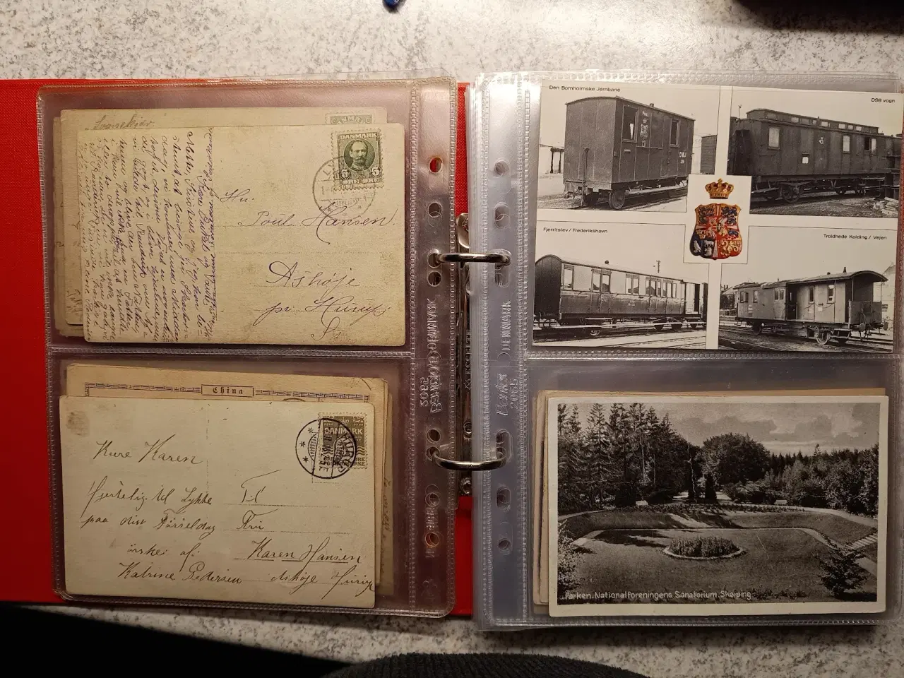 Billede 8 - Album med 64 gamle s/h postkort frankeret
