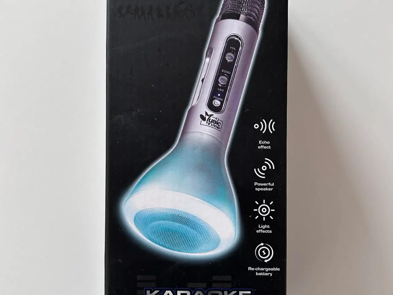 Billede 1 - Music Time karaokemikrofon med indbygget højttaler