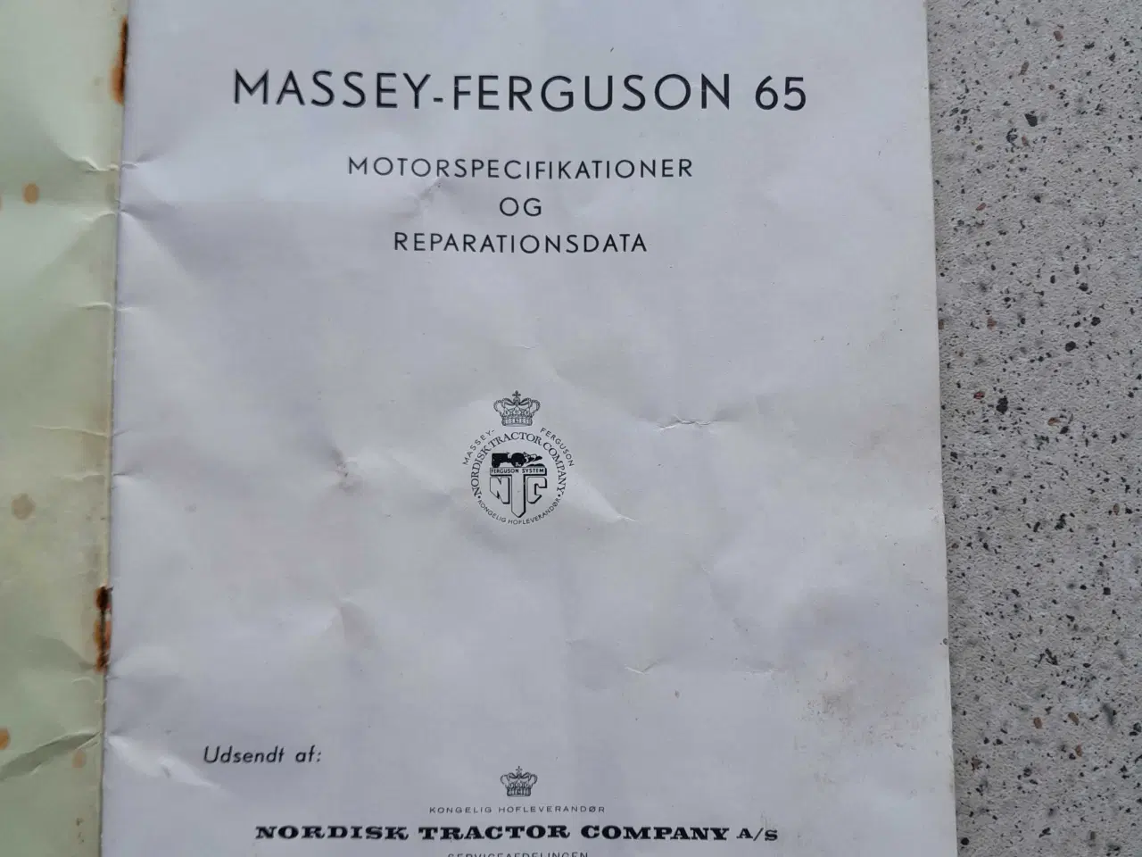 Billede 2 - MF 65 Motorspecifikationer