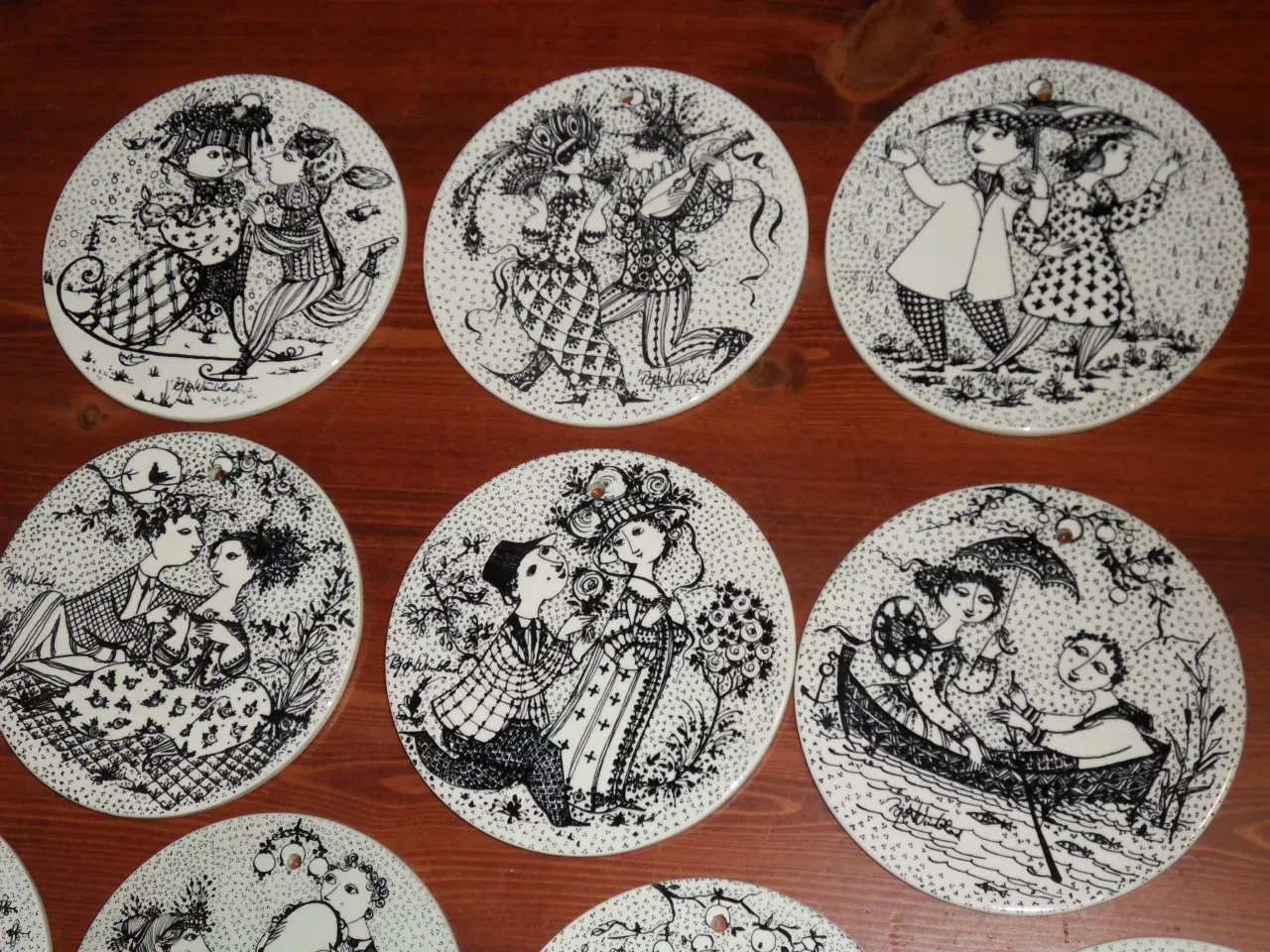 Billede 2 - Bjørn Wiinblad. Måneds-platter
