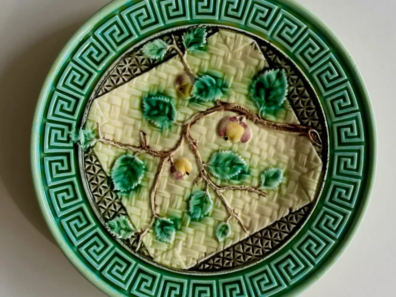 Billede 2 - Art nouveau tallerken, æblegren