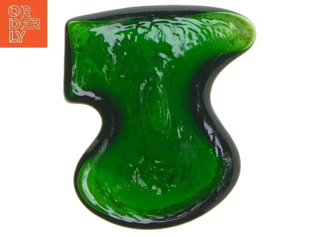 Billede 3 - Grøn glasflaske (str. 15 cm)Gammel grøn flaske til din snaps.Snapseflaske fra Holmegaard.