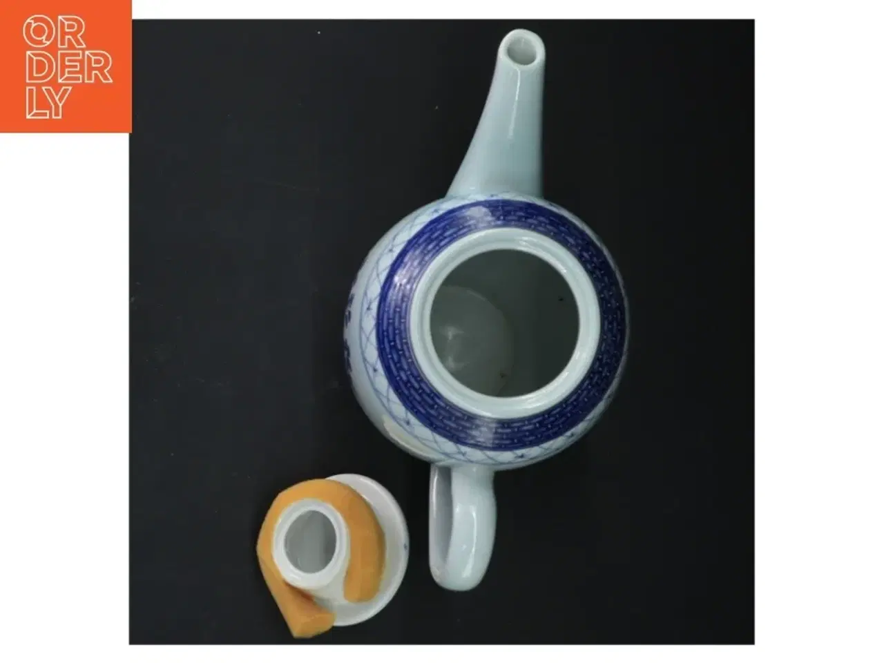 Billede 5 - Porcelænstekande med blå mønster fra Royal Copenhagen (str. 21 cm)