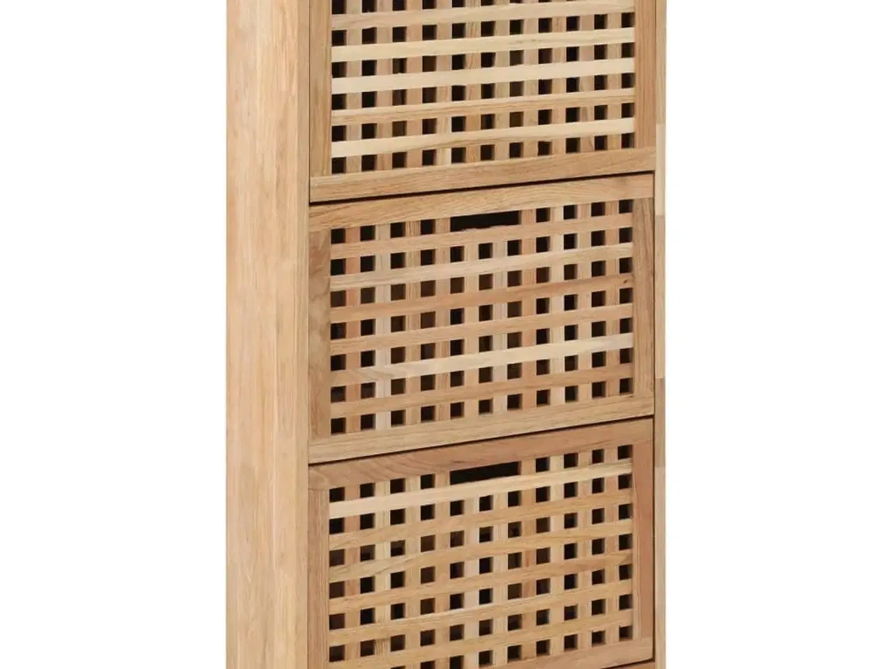 Billede 1 - Skoskab 55x20x104 cm massivt valnøddetræ