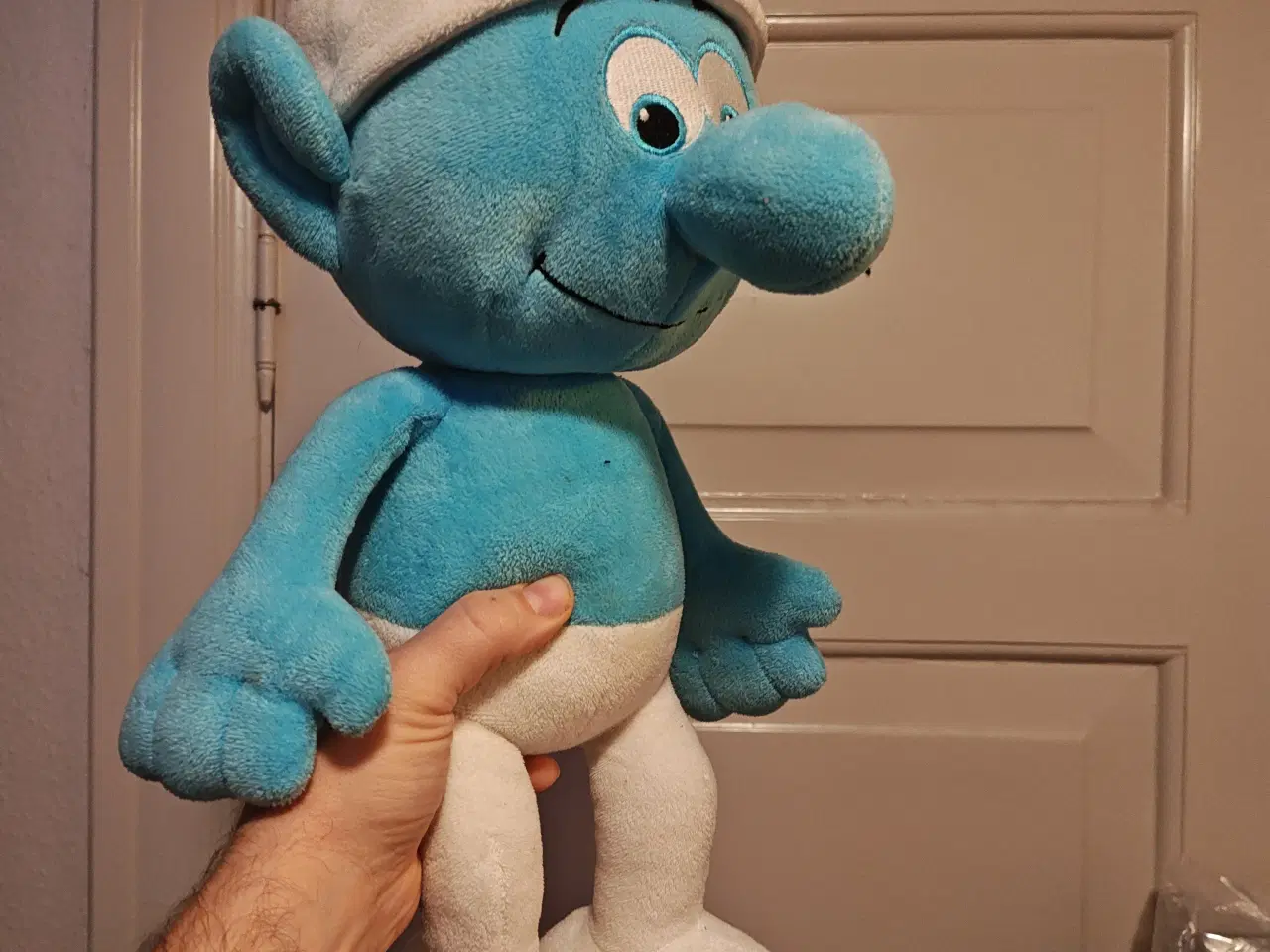 Billede 1 - STOR ca.50cm Smølf Bamse