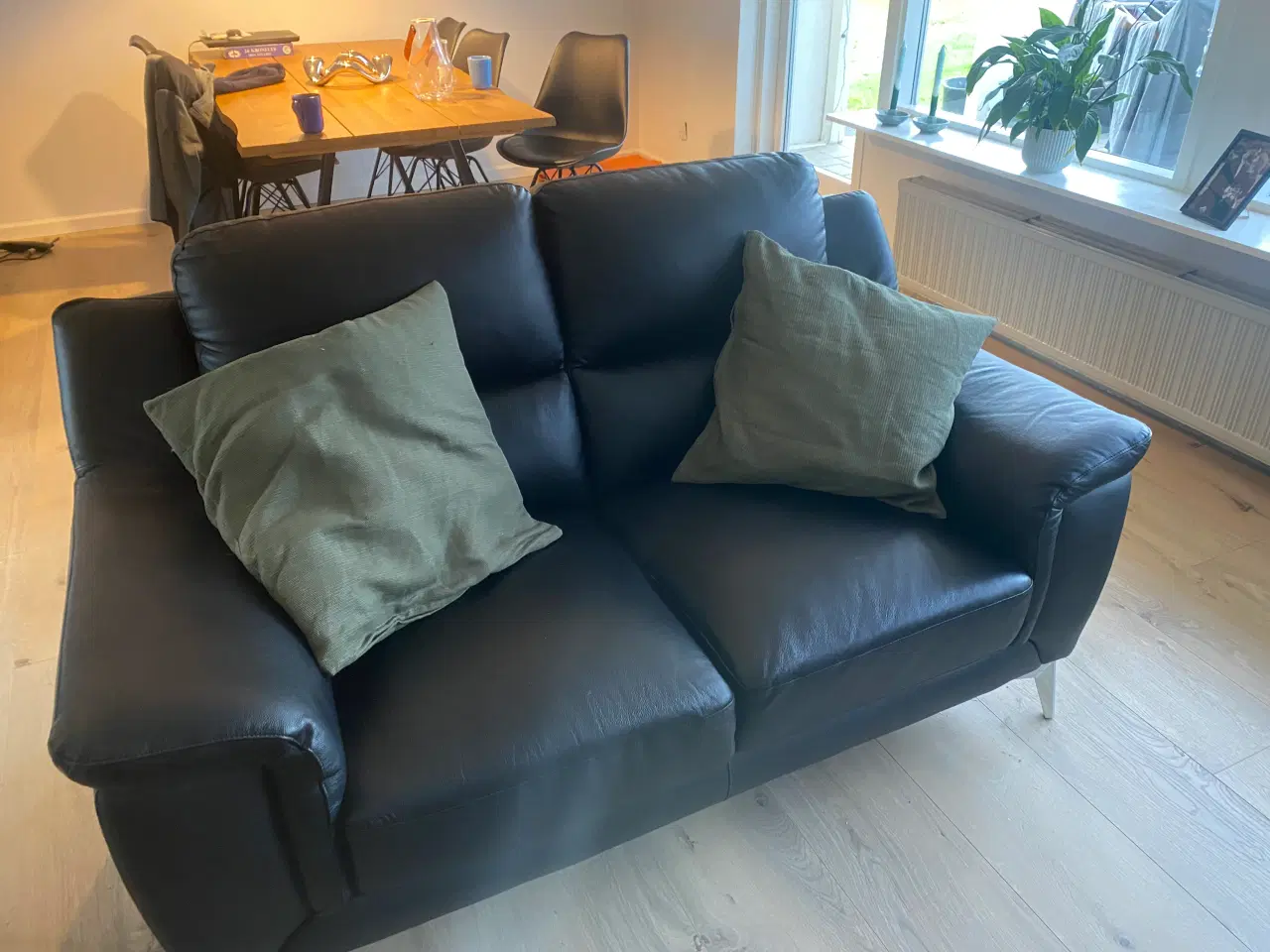 Billede 1 - Lædersofa 