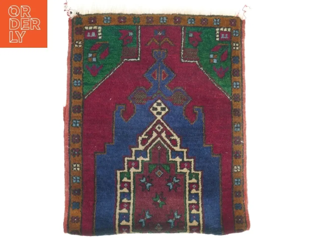 Billede 1 - Håndvævet orientalsk tæppe (str. 95 x 50 cm)