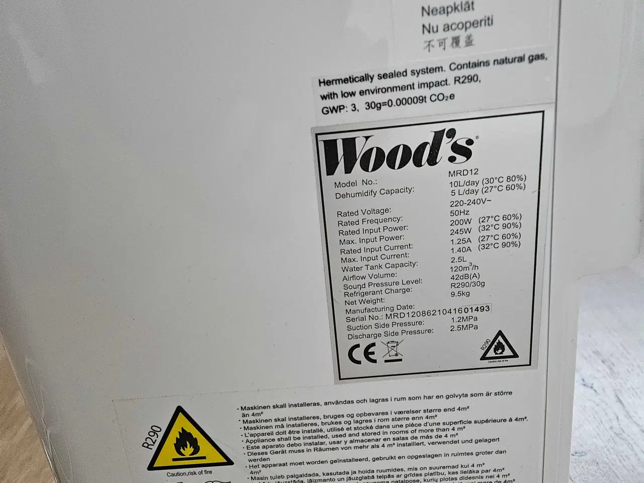 Billede 2 - Woods affugter 