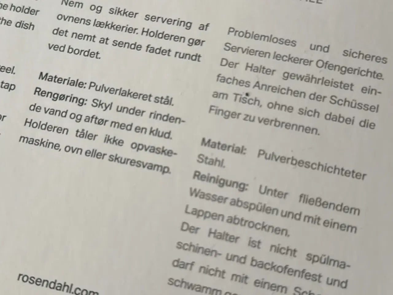 Billede 3 - Rosendahl Grand Cru Holder til Ovnfast fad large