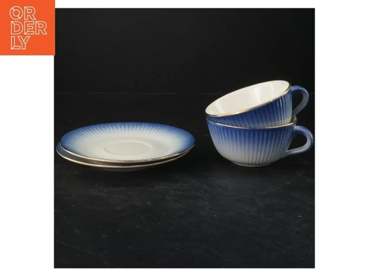 Billede 1 - Tekopper og underkopper sæt fra Søholm Hammersø (str. 5x12&ø16 cm)