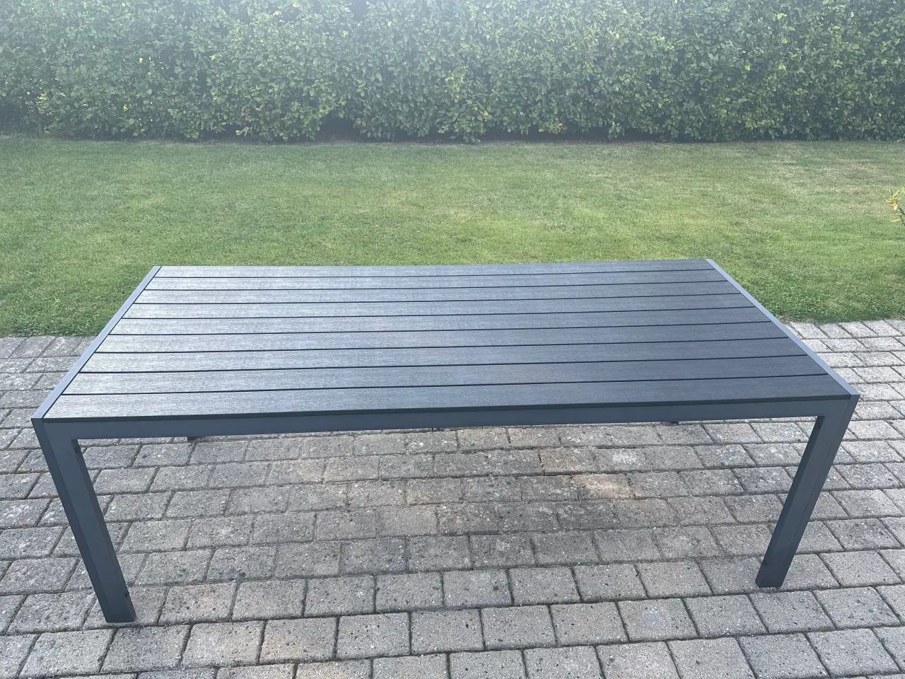 Billede 3 - Havebord non wood sort antracitgråt aluminium stel