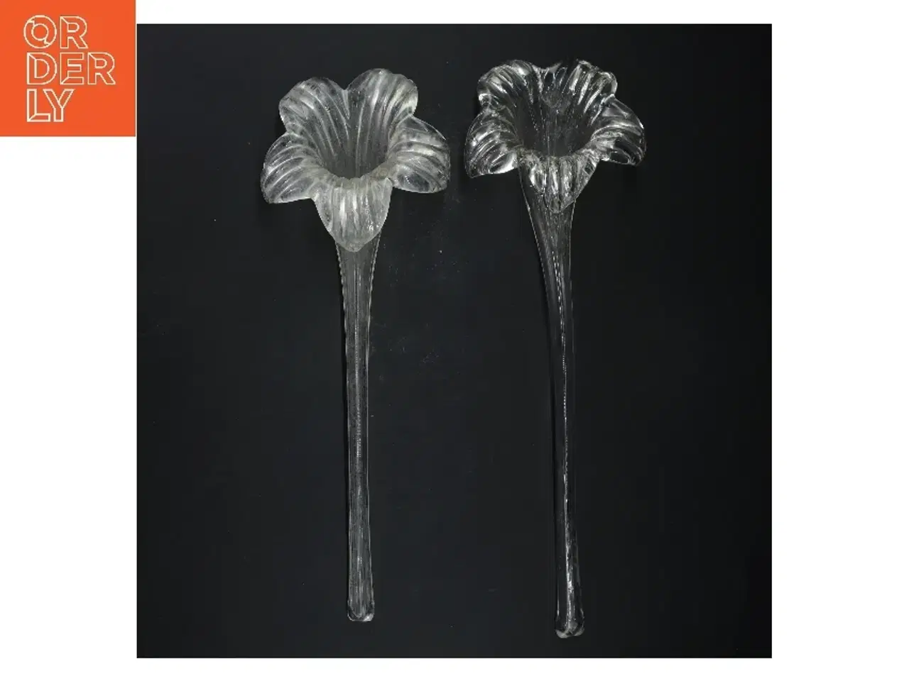 Billede 1 - Glasblomster dekoration (str. 35 cm)