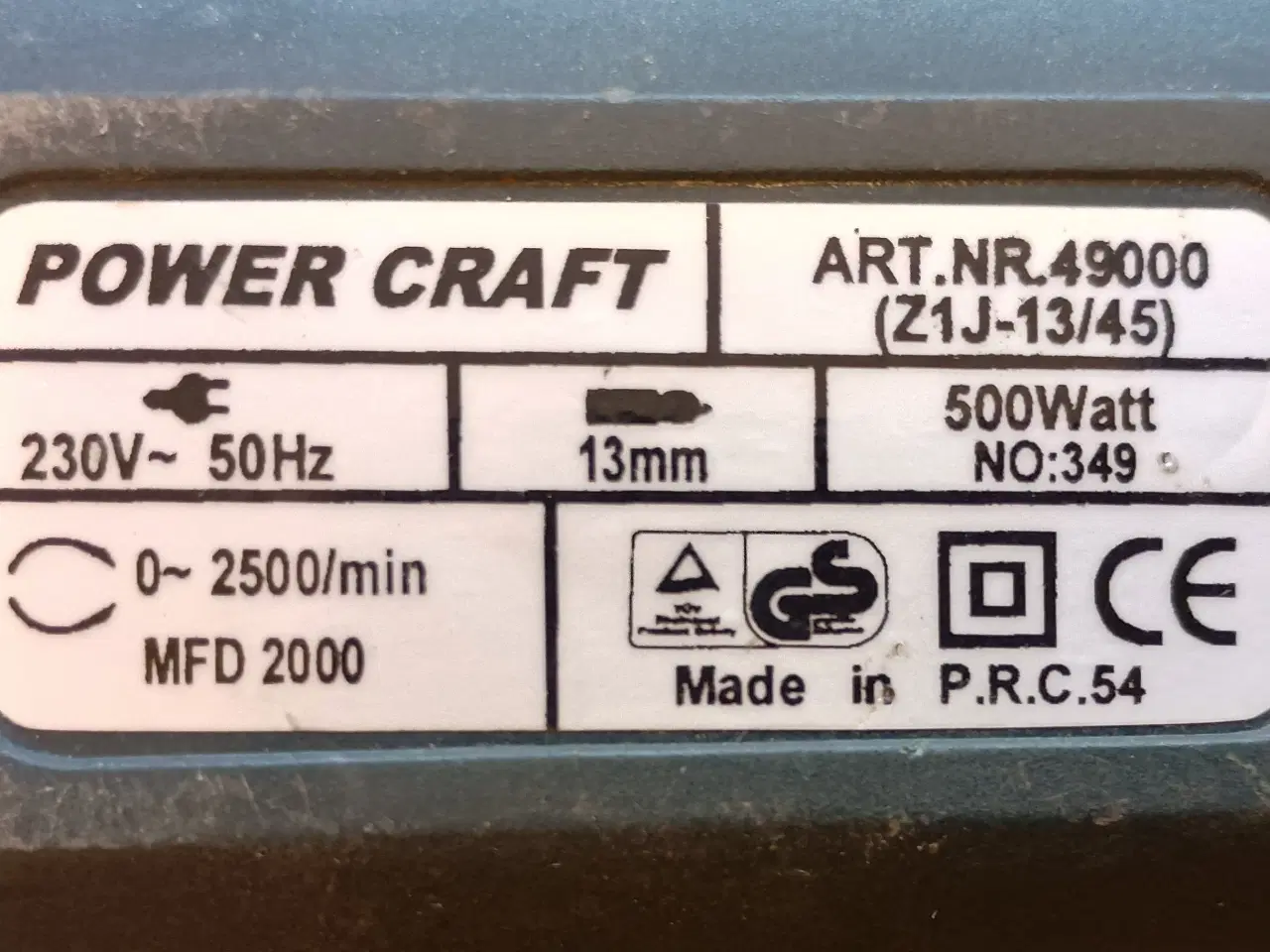 Billede 3 - Power Craft Z1J-13/45, 500Watt.