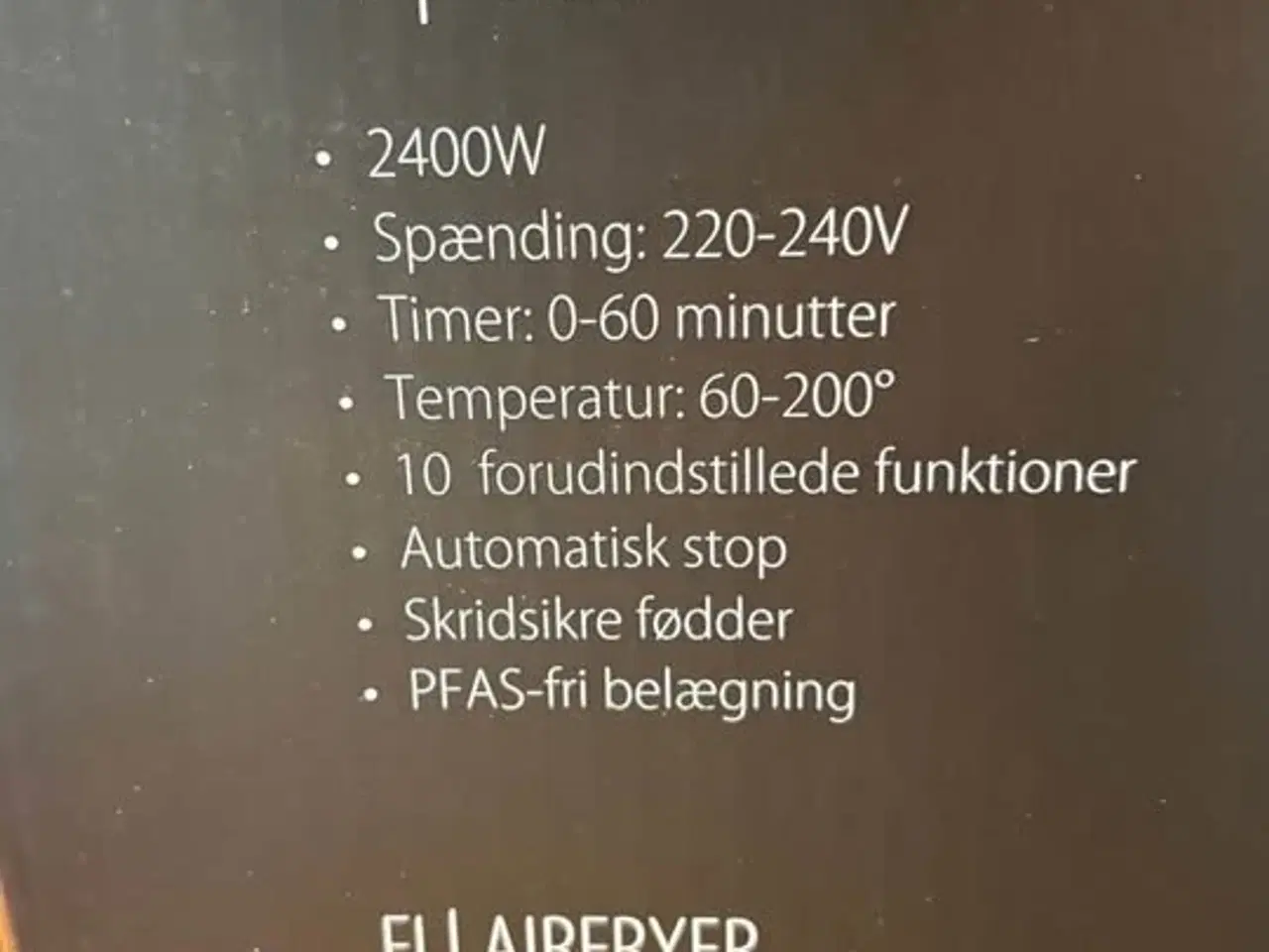 Billede 2 - Haws 10L Airfryer