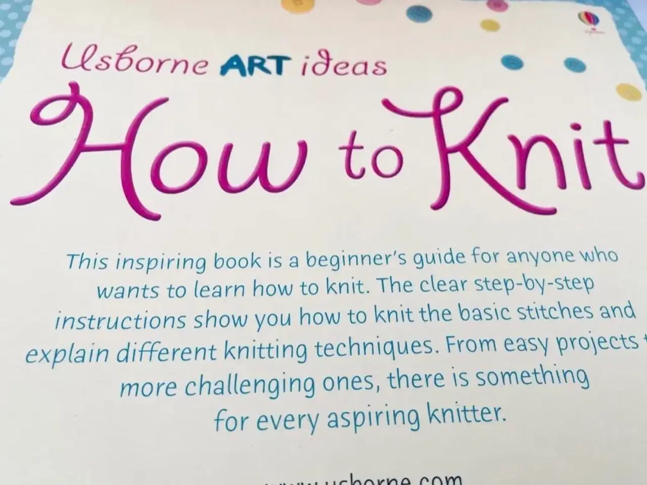 Billede 2 - How to Knit Håndarbejdsbog 