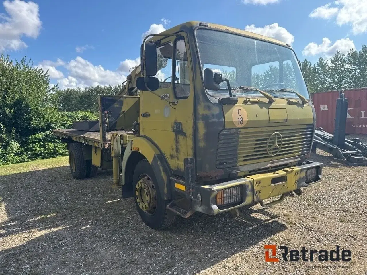 Billede 2 - Mercedes-Benz 1213 4x2  med kran