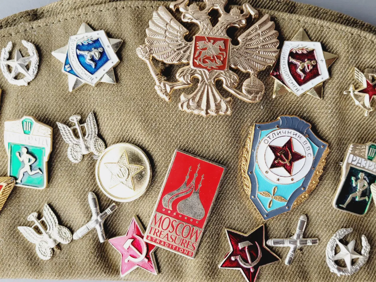 Billede 4 - ⭐️· Unik Sovjetisk Pilotka Kasket (USSR) m. Pins