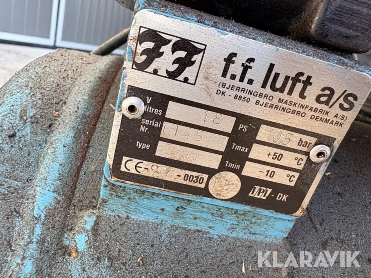 Billede 7 - Blandet lot, pladevibrator,kompressor,Løftevogn, hævesænke vogn.