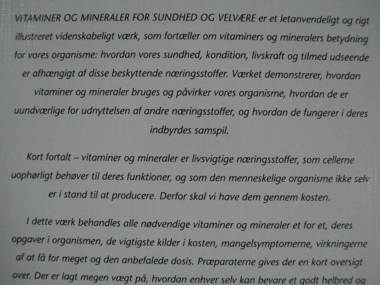 Billede 2 - vitaminer og mineraler for sundhed og velvære, Af 