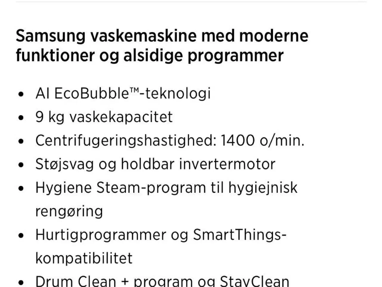 Billede 5 - Samsung vaskemaskine 