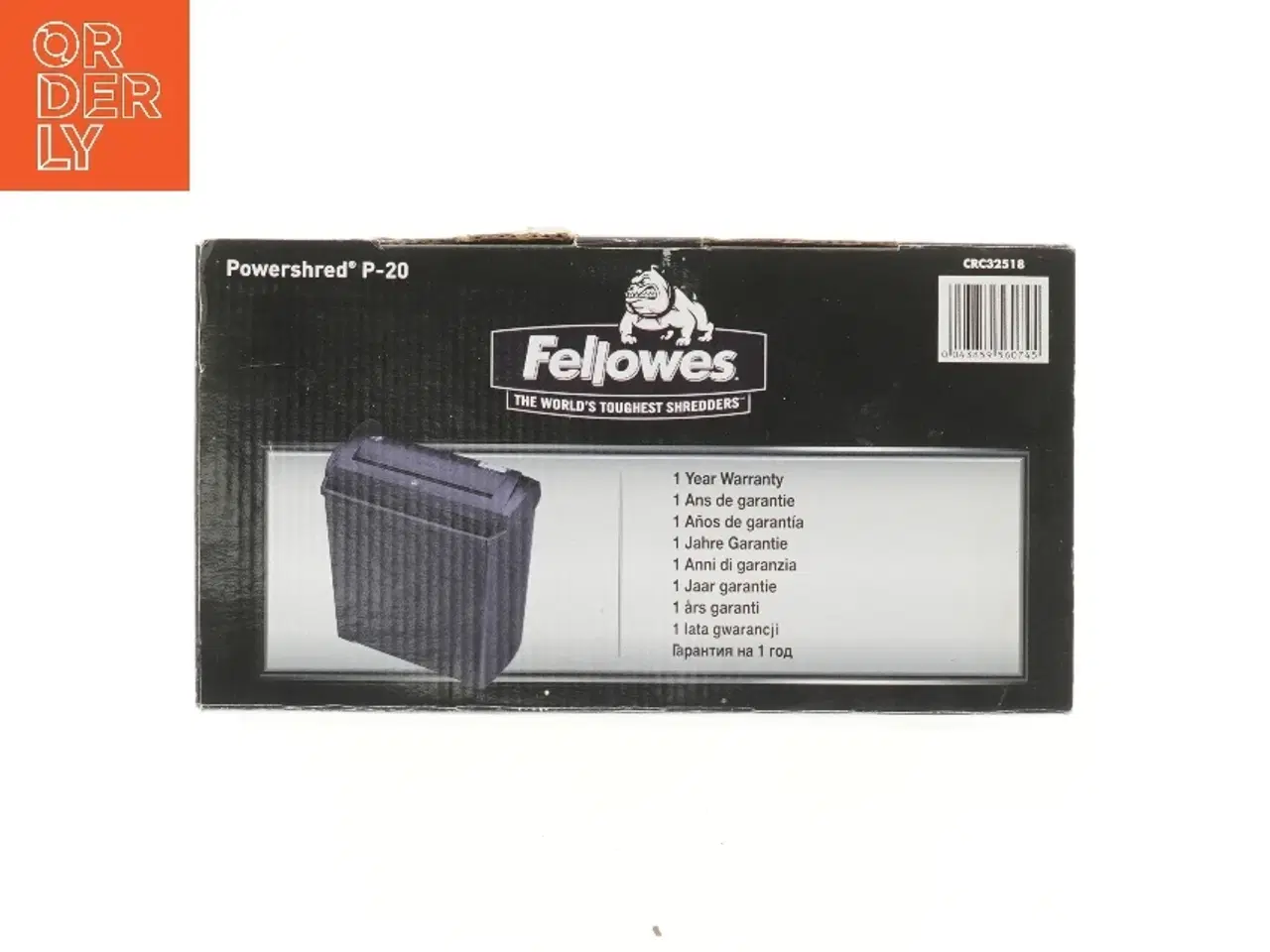 Billede 3 - Fellowes Powershred P-20 papirskærer fra Fellowes (str. 27x29x16 cm)