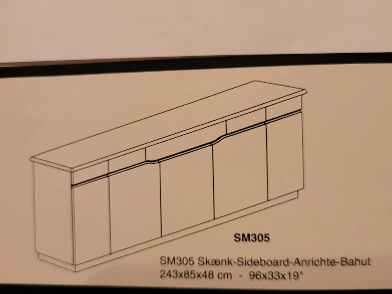 Billede 2 - Skænk, Model Skovby SM305, sort asketræ