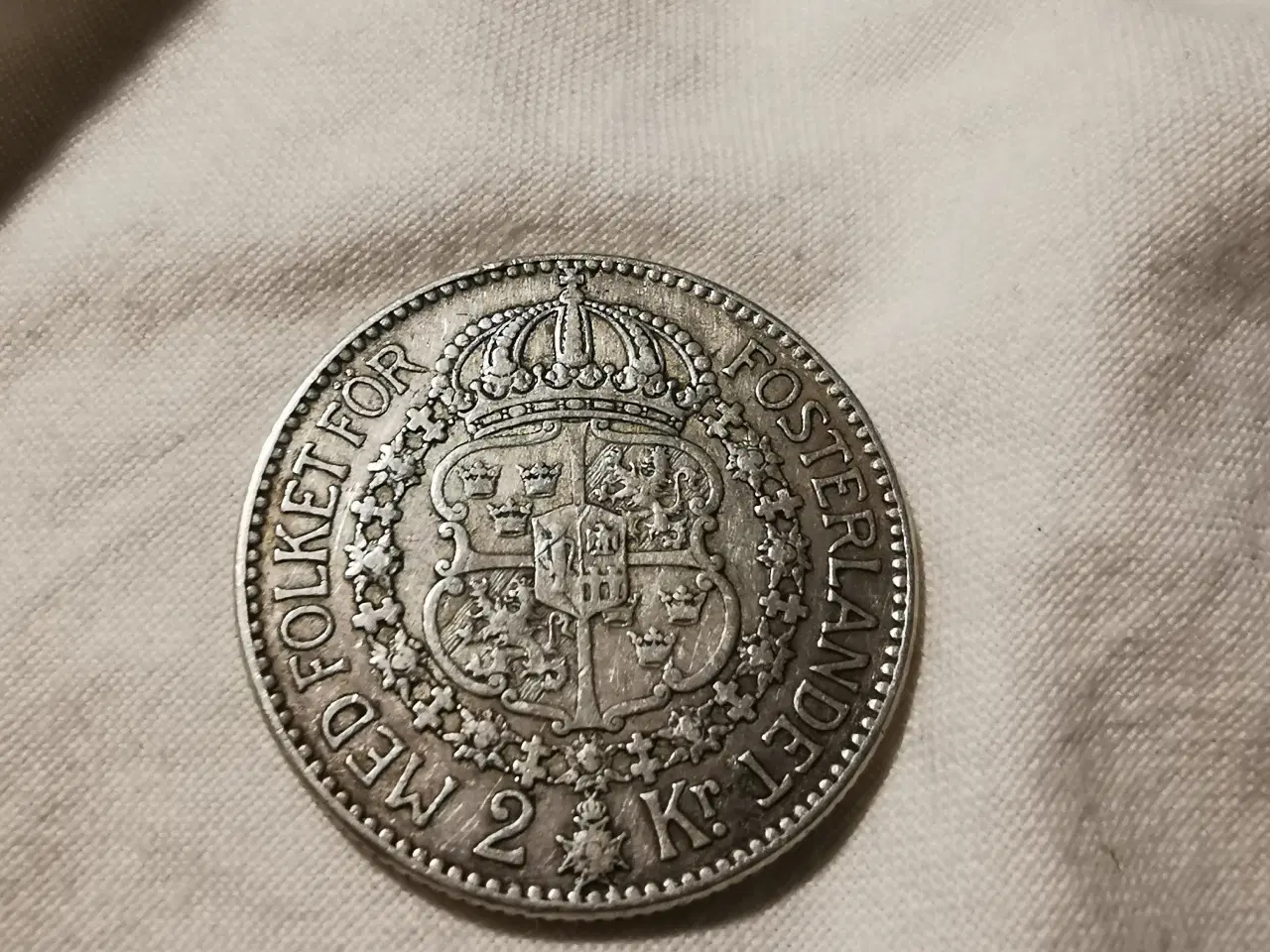 Billede 2 - Svensk sølv 2 krone årg 1914