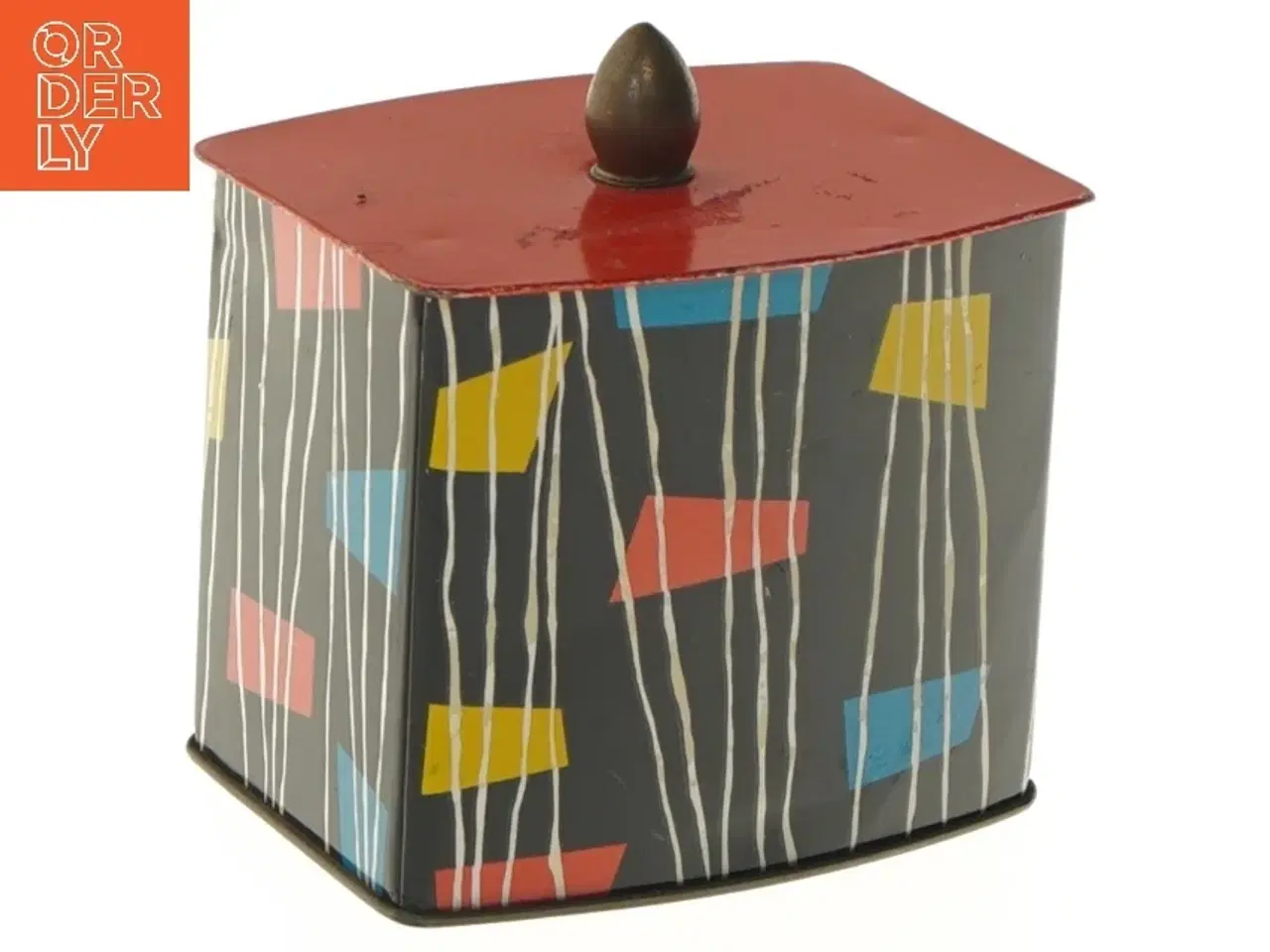 Billede 1 - Vintage blikboks med låg (str. 10x9 cm)