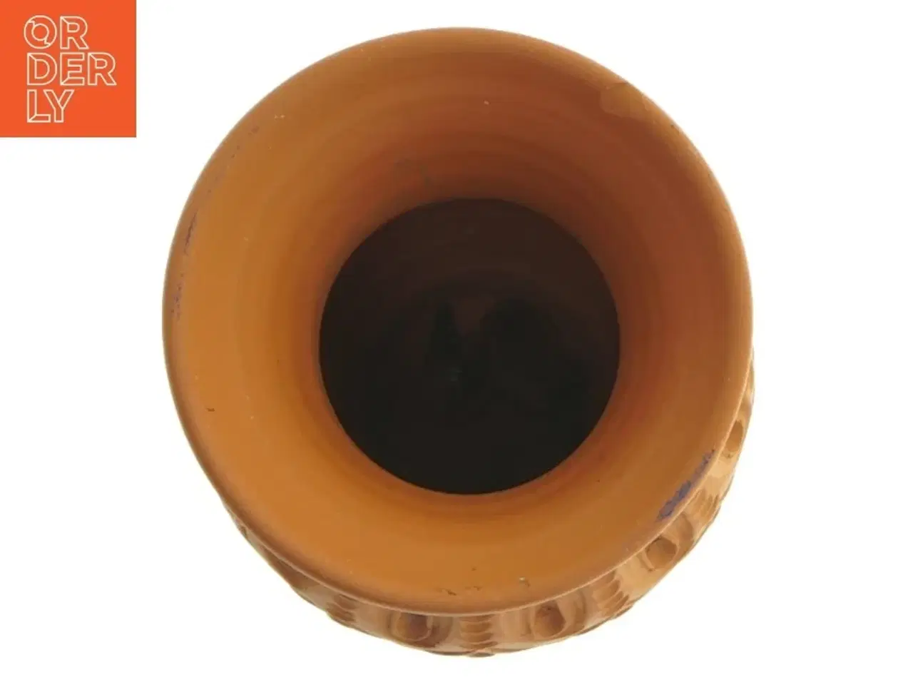 Billede 2 - Dekorativ ler vase (str. 13,5 x 8,5 cm)