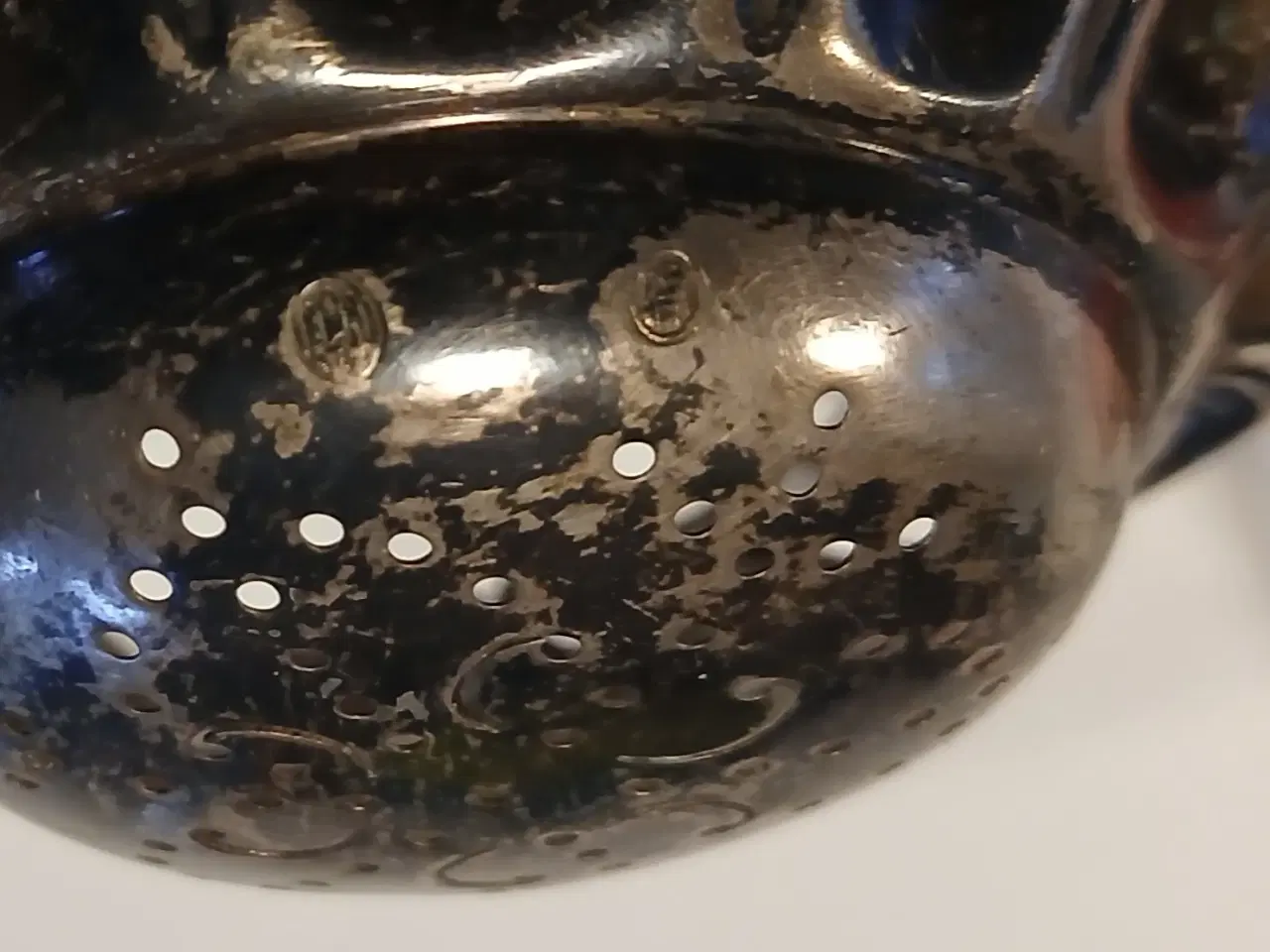 Billede 5 - Tesi i tretårnet sølv med ibenholtskæfte