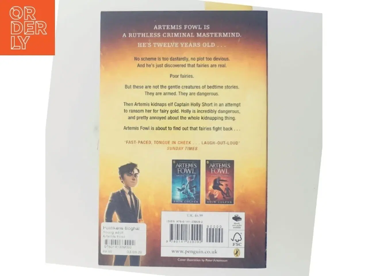 Billede 3 - Artemis Fowl : Bog 1 af Eoin Colfer (Bog)