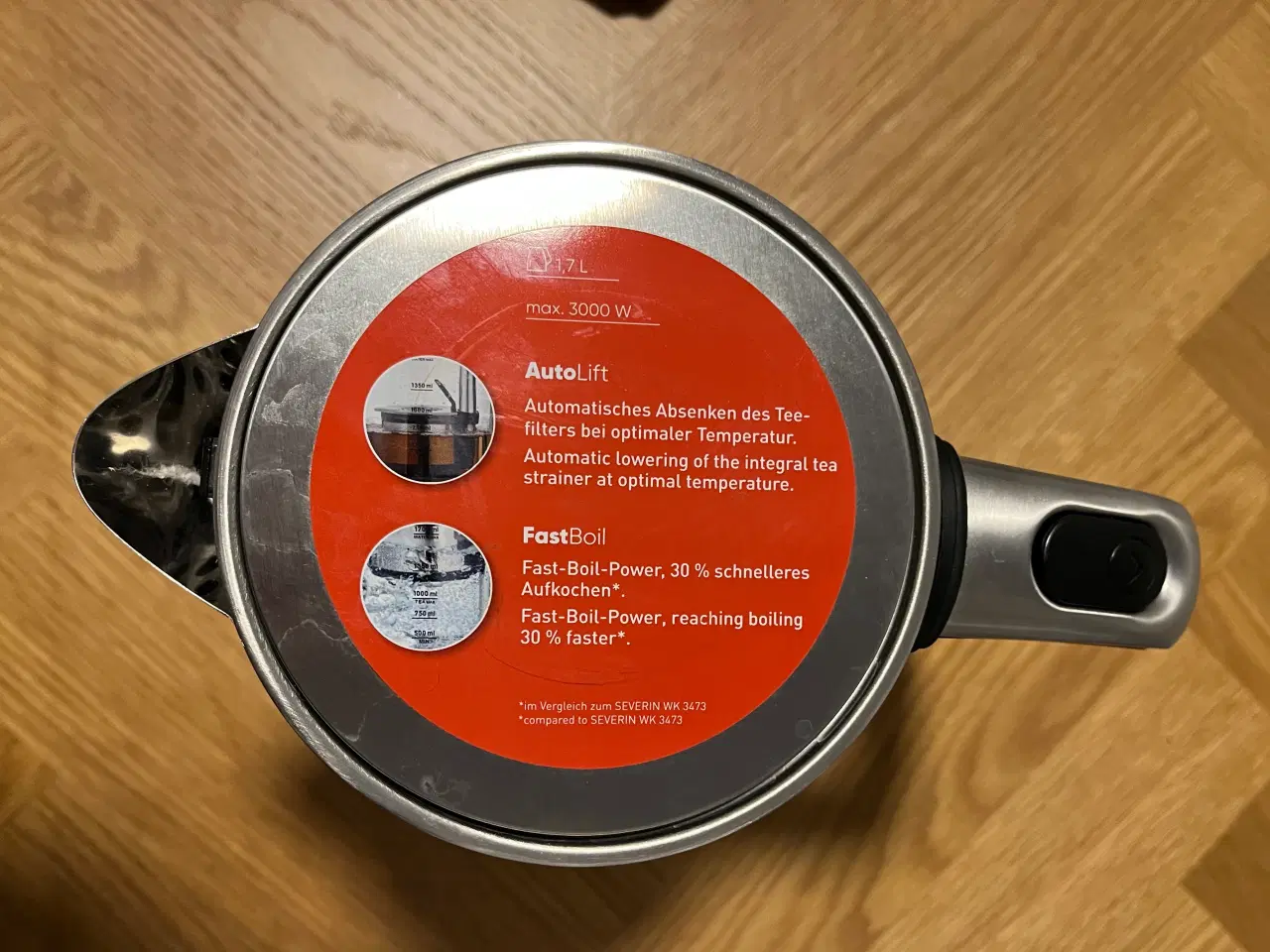 Billede 3 - Tebrygger/elkedel delux Severin 