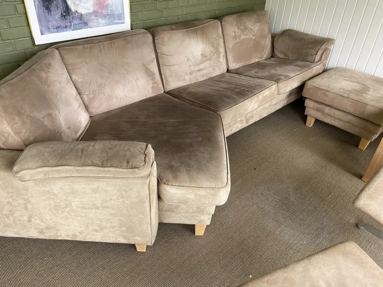Billede 2 - Sofa, puf og sofabord