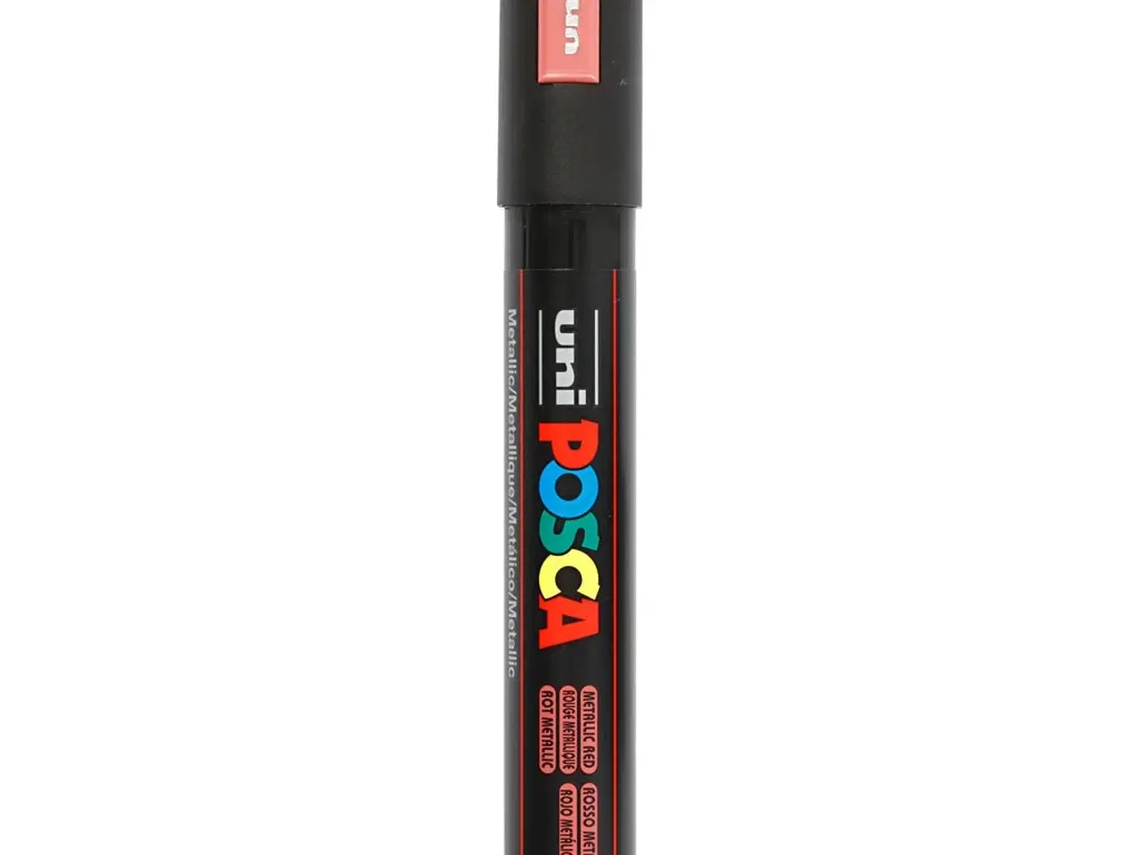 Billede 1 - Posca Tusch, PC-5M, streg 2,5 mm, medium, metal rød, 1 stk.