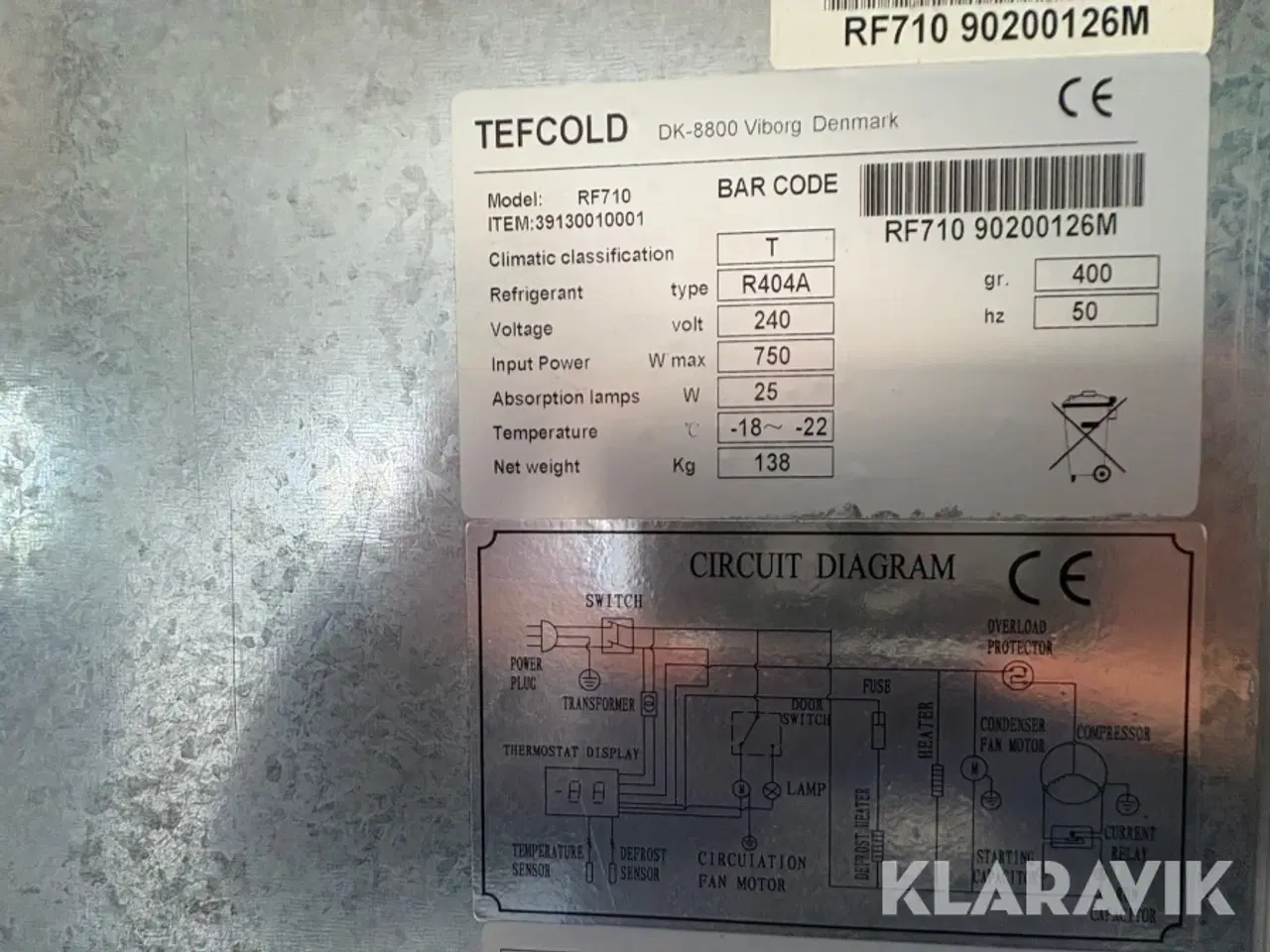 Billede 7 - Tefcold fryse skab Tefcold Rf710