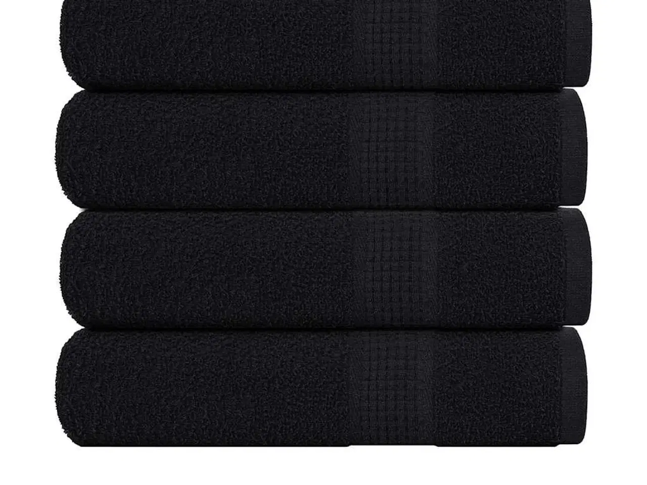Billede 2 - Håndklæder 4 stk. 70x140 cm 360 g/m2 100 % bomuld sort