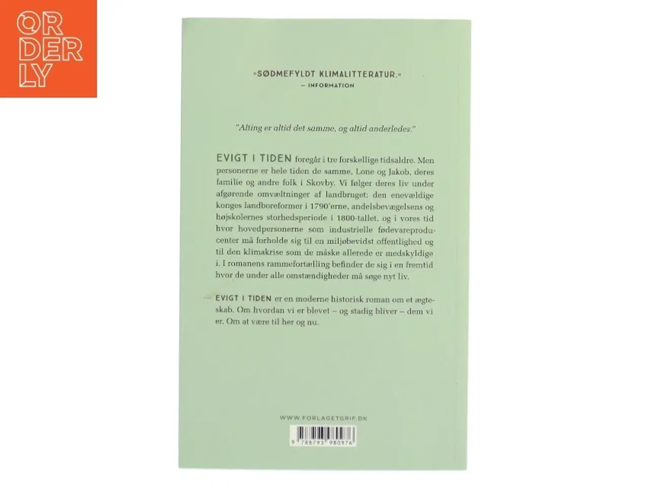 Billede 2 - Evigt i tiden : roman (Læseklubpose) af Jens Smærup Sørensen (Bog)