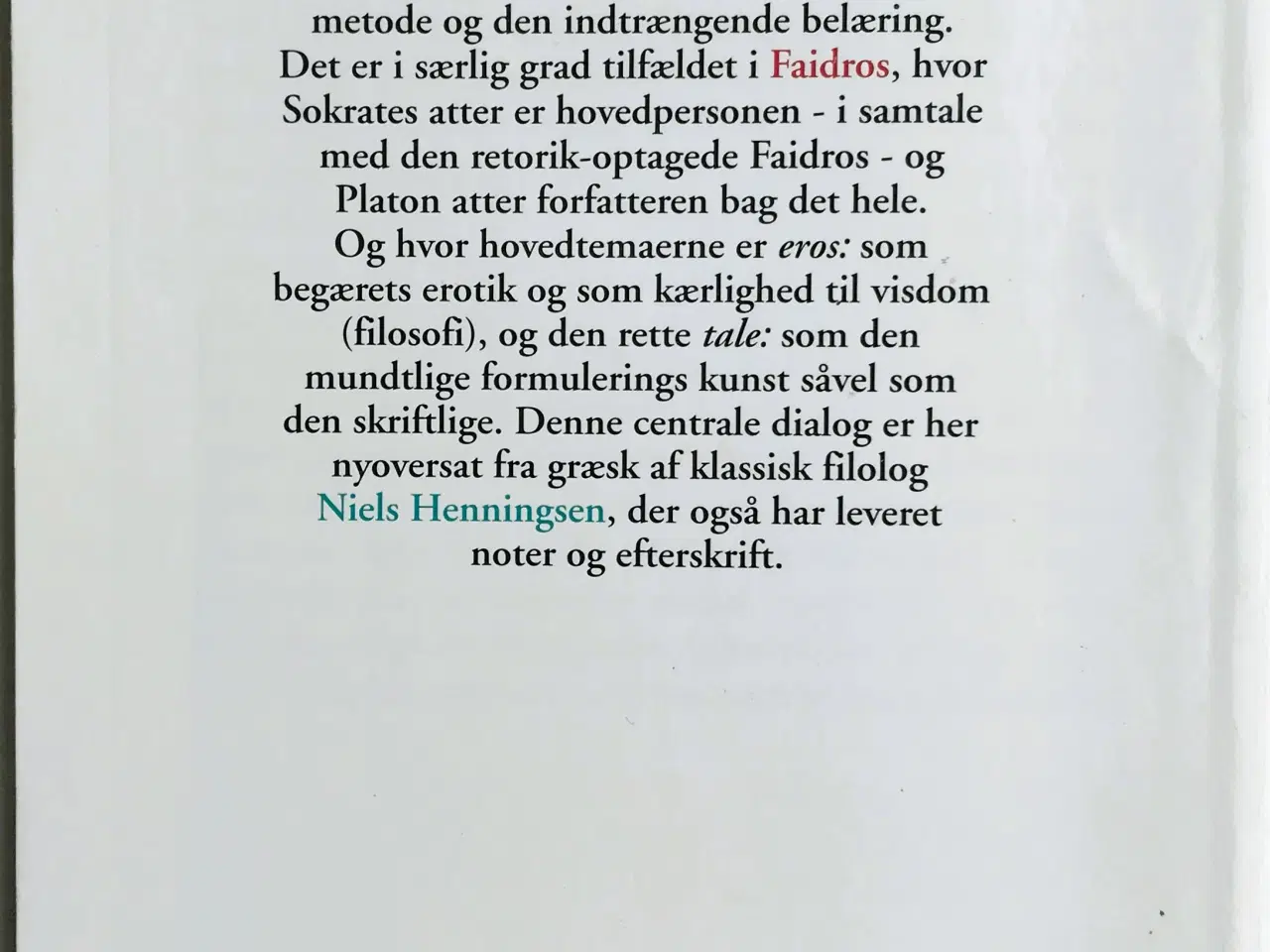 Billede 2 - Faidros af Platon