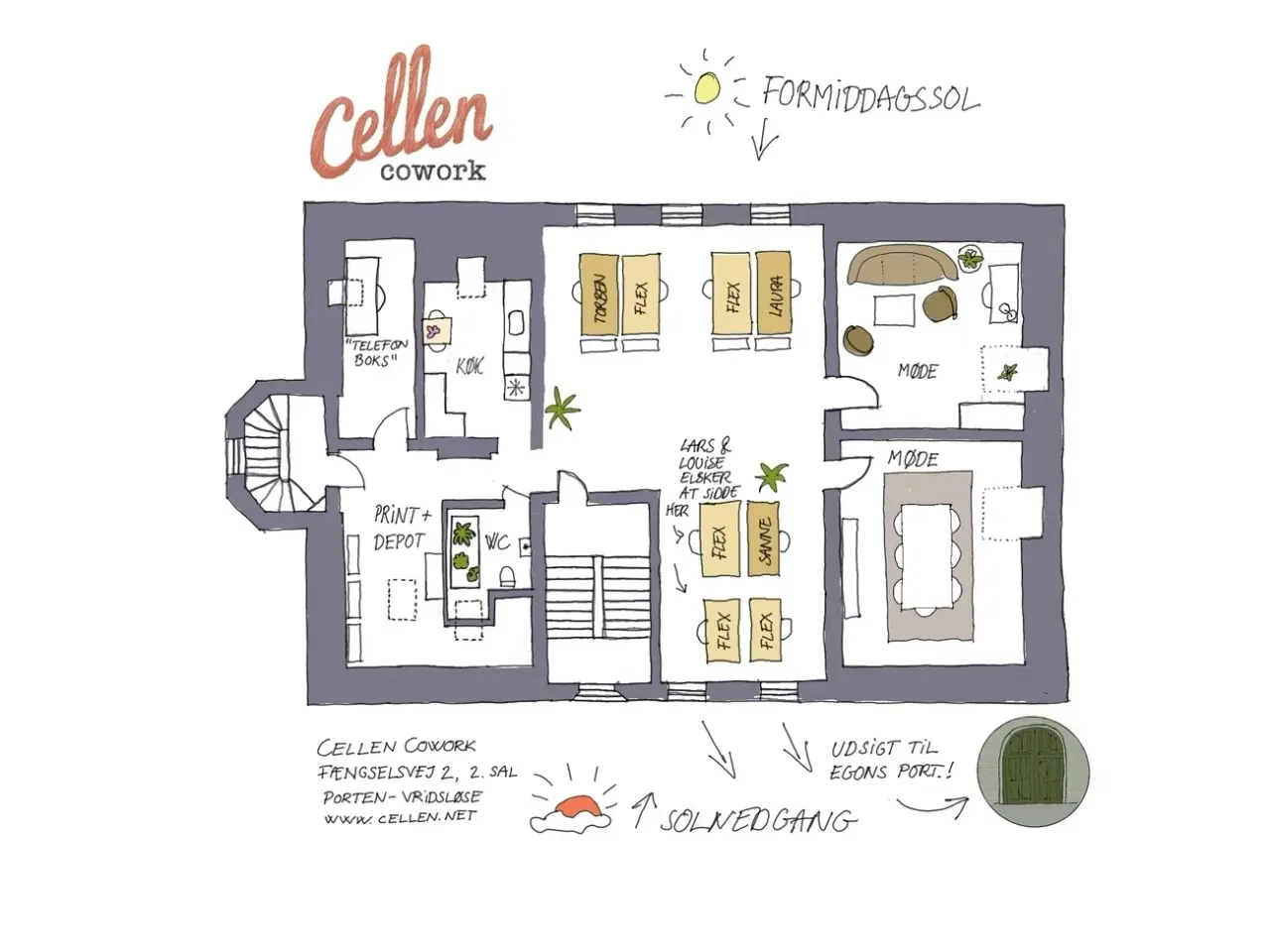 Billede 12 - Cellen Cowork - kontorfællesskab i det tidligere statsfængsel Vridsløselille.