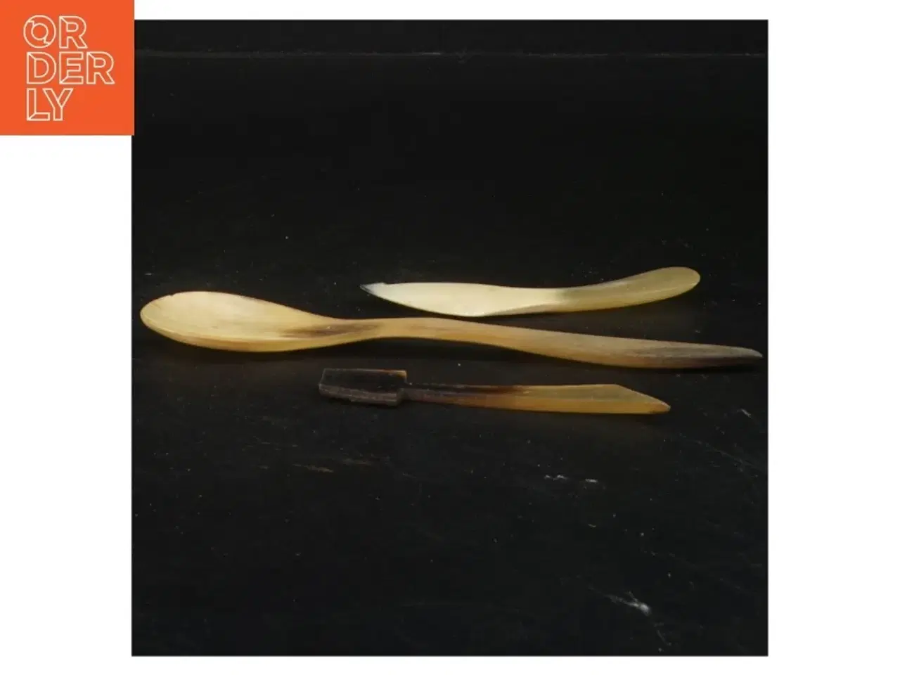 Billede 2 - Serveringssæt af horn (str. 19x4 cm) (DVD)