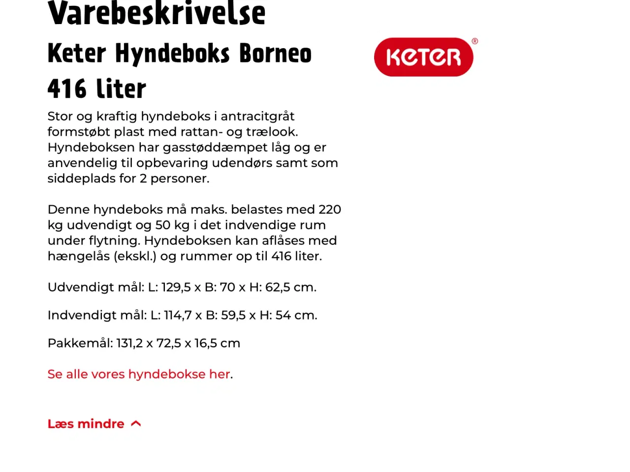 Billede 3 - Keter hyndeboks