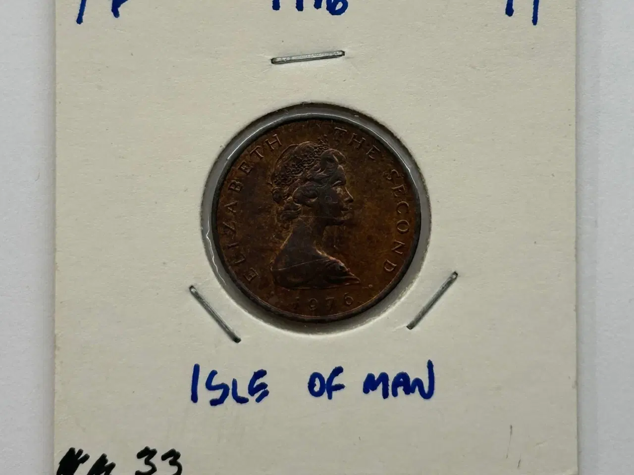 Billede 1 - 1 Pence Isle Of Man 1976