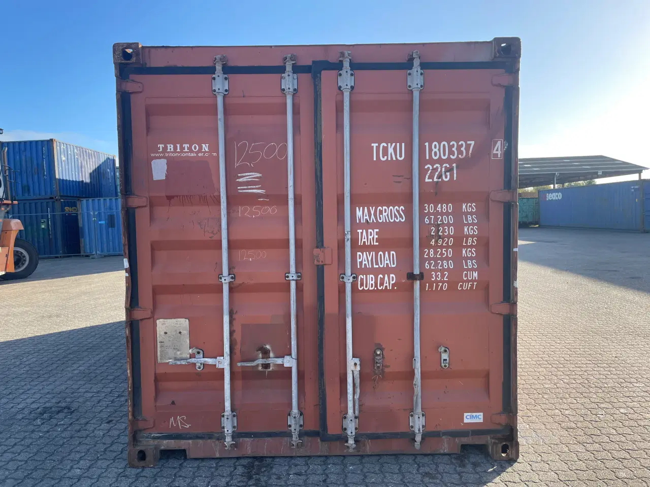 Billede 1 - 20 fods Container- ID: TCKU 180337-4